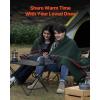 imageVEVOR Wool Camping Blanket Large Warm Stadium Blanket Flame Retardant Great for Outdoors Picnics Hiking Sports Events Travel Car ampamp Bushcraft Survival Kits 64quot x 88quot Striped Throw BlanketTexture Multicolor