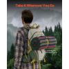 imageVEVOR Wool Camping Blanket Large Warm Stadium Blanket Flame Retardant Great for Outdoors Picnics Hiking Sports Events Travel Car ampamp Bushcraft Survival Kits 64quot x 88quot Striped Throw BlanketTexture Multicolor