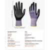 imageVEVOR Work Gloves 12 Pairs Touch Screen NitrileCoated Garden Construction Gloves