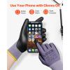 imageVEVOR Work Gloves 12 Pairs Touch Screen NitrileCoated Garden Construction Gloves