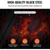 imageVEVOR XMarks Fire Pit Grill Grate Round Cooking Grate Heavy Duty Steel Campfire BBQ Grill Grid with Handle and Support X Wire Portable Camping Cookware for Outside Party ampamp Gathering 36 Inch Black36Foldable