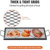imageVEVOR XMarks Fire Pit Grill Grate Round Cooking Grate Heavy Duty Steel Campfire BBQ Grill Grid with Handle and Support X Wire Portable Camping Cookware for Outside Party ampamp Gathering 36 Inch Black3215inchRectangle