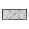 imageVEVOR XMarks Fire Pit Grill Grate Round Cooking Grate Heavy Duty Steel Campfire BBQ Grill Grid with Handle and Support X Wire Portable Camping Cookware for Outside Party ampamp Gathering 36 Inch Black3215inchRectangle