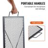 imageVEVOR XMarks Fire Pit Grill Grate Round Cooking Grate Heavy Duty Steel Campfire BBQ Grill Grid with Handle and Support X Wire Portable Camping Cookware for Outside Party ampamp Gathering 36 Inch Black44 x15 x1 inch