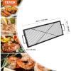 imageVEVOR XMarks Fire Pit Grill Grate Round Cooking Grate Heavy Duty Steel Campfire BBQ Grill Grid with Handle and Support X Wire Portable Camping Cookware for Outside Party ampamp Gathering 36 Inch Black44 x15 x1 inch