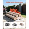 imageVEVOR Yard Drag Sled 110 x 40 in 1600lbs Heavy Duty Utility Sled PE Drag Glider with Ropes ampamp Pull Cable Dual Use Game Hauler for Firewood Ice Fishing Compatible with ATVs UTVs Tractors