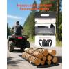 imageVEVOR Yard Drag Sled 110 x 46 in 2000lbs Heavy Duty Utility Sled HDPE Drag Glider with Ropes ampamp Pull Cable Dual Use Game Hauler for Firewood Ice Fishing Compatible with ATVs UTVs Tractors