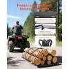 imageVEVOR Yard Drag Sled 90 x 46 in 1500lbs Heavy Duty Utility Sled HDPE Drag Glider with Ropes ampamp Pull Cables Hand ampamp Vehicle Use Game Hauler for Firewood Ice FishingCompatible with ATVs UTVs Tractors
