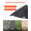 imageVEVOR Yard Drag Sled 90 x 46 in 1500lbs Heavy Duty Utility Sled HDPE Drag Glider with Ropes ampamp Pull Cables Hand ampamp Vehicle Use Game Hauler for Firewood Ice FishingCompatible with ATVs UTVs Tractors