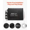imageVEVOR36V and 350A DC Motor Controller Replacement for 19942019 EZGO Golf Carts IP65 Rated Protection Aluminum Alloy ampamp ABS Housing Compatible with 12064301 ModelsBlack