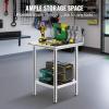 imageVevor Stainless Steel 900x600x800 mm Commercial Kitchen Prep ampamp Heavy Duty Metal Work Table with Adjustable Feet for Restaurant Home and Hotel  Industrial ampamp Scientific242434In