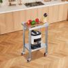 imageVevor Stainless Steel 900x600x800 mm Commercial Kitchen Prep ampamp Heavy Duty Metal Work Table with Adjustable Feet for Restaurant Home and Hotel  Industrial ampamp Scientific241834In