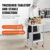 imageVevor Stainless Steel 900x600x800 mm Commercial Kitchen Prep ampamp Heavy Duty Metal Work Table with Adjustable Feet for Restaurant Home and Hotel  Industrial ampamp Scientific241834In