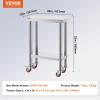 imageVevor Stainless Steel 900x600x800 mm Commercial Kitchen Prep ampamp Heavy Duty Metal Work Table with Adjustable Feet for Restaurant Home and Hotel  Industrial ampamp Scientific241234In