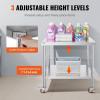 imageVevor Stainless Steel 900x600x800 mm Commercial Kitchen Prep ampamp Heavy Duty Metal Work Table with Adjustable Feet for Restaurant Home and Hotel  Industrial ampamp Scientific363034In