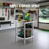 imageVevor Stainless Steel 900x600x800 mm Commercial Kitchen Prep ampamp Heavy Duty Metal Work Table with Adjustable Feet for Restaurant Home and Hotel  Industrial ampamp Scientific242432In