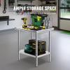 imageVevor Stainless Steel 900x600x800 mm Commercial Kitchen Prep ampamp Heavy Duty Metal Work Table with Adjustable Feet for Restaurant Home and Hotel  Industrial ampamp Scientific243032In
