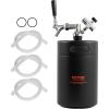 imageBeer Growler Tap System 170Oz 5L Mini Keg 304 Stainless Steel Pressurized Beer Growler Keg Growler with Pressure Display CO2 Regulator Faucet LeakProof Ring For Draft Homebrew Craft Beer170 oz