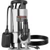 imageVEVOR 1 HP Submersible Sump Pump 5500 GPH Stainless Steel Submersible Sewage Dirty Clean Water Pump with Automatic Float Switch Long Cord 30 ft Max Lift for Pools Garden Pond Flooded Areas