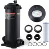 imageVEVOR 2025 PRO Cartridge Pool Filter Tank ampamp Element for Above Ground ampamp Inground Pools Large 320325Sq Ft Cleaner System Compatible WPumps 2 to 25 HP Up to 11769 GPH for Pools Up to 94150 GallonsUpgraded Version 50 sqft w 1 Filter