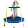 imageVEVOR 3FT Trampoline 36quot IndoorOutdoor for Toddlers Foldable Mini Baby With Foam Handle Recreational Birthday GiftBlue