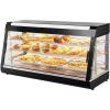 imageVEVOR 3Tier Commercial Food Warmer Display 1200W Food Display Warmer with Light Adjustable Shelf and Temperature Display 86185 Steam Heating 111L for Hamburger Pizza Bread Fried ChickenSCCJ603