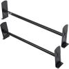 imageVEVOR 54quot Van Roof Ladder Racks 600 lbs Capacity HeavyDuty Steel Roof Racks for Van Drilling Racks with Straps Fit for Ford Transit 150 250 350 20152022 2 BarsBlack