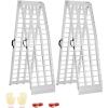 imageVEVOR 75ft Aluminum Ramps 1500 lbs Folding Loading Ramps 2 pcs Set for Pickup Trucks Bed Trailers Ramp with Load Straps for Dirt Bike UTV ATV Trucks Lawn Mowers Cargo Trailer 89quot L x 12quot W2000lbs