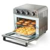 imageVEVOR 7IN1 Air Fryer Toaster Oven 18L Convection Oven 1800W Stainless Steel Toaster Ovens Countertop Combo with Grill Pizza Pan Gloves 6 Slices Toast 10inch Pizza Home Use18L