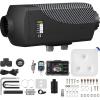imageVEVOR 8KW Diesel Heater DC1224V Fast Heating Diesel Air Heater with Remote Control and Color Digital Display 10L Fuel Tank Low Noise Voice Announcement for RV Truck Boat and TrailerBlackwhite
