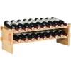 imageVEVOR 8Tier 72 Bottles Stackable Modular Wine Rack Freestanding Wines Holder Display Shelf Solid Bamboo Wood Storage Racks WobbleFree Shelves for Kitchens Dining Rooms Cellars Natural ColorOriginal Wooden Colour