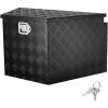 imageVEVOR Aluminum Alloy Tongue Box  Heavy Duty Trailer Storage with Lock Keys  Utility Tongue Box for Pickup Truck RV 29quotx162quotx18quot33