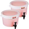 imageVEVOR Beverage Dispenser 5 Gallon 2 Drink Dispensers for Parties Plastic Juice Dispenser with Spigot and Lid Iced Tea Lemonade Juice Water Dispenser for Restaurants Hotels Parties 2 Pack3Gal 2Pack
