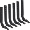 imageVEVOR Box Blade Shank 18 Scarifier Shank 4 Holes Box Scraper Shank Ripper Shank with Removable Tapered Teeth and Pins Adjustable Shanks Assembly for Replacement Digging Plowing 6PCS18 6PCS