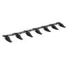 imageVEVOR Bucket Tooth Bar 60 Heavy Duty Tractor Bucket 7 Teeth Bar for Loader Tractor Skidsteer 4560 lbs LoadBearing Capacity Bolt On Design for Efficient Soil Excavation and Bucket Protection60in