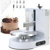 imageVEVOR Cake Decorating Machine Cake Cream Spreading Coating Smearing Machine Low Noise Cake Frosting Machine Turntable with Adjustable Scraper for 4quot to 12quot Cake 25320RPM Rotating Speed WhiteWhite