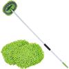 imageVEVOR Car Wash Brush 667Inch Extendable Car Washing Brush with Long Handle 12quot ScratchFree Soft PVC Bristle Head FlowThru Car Cleaning Mop Kit with Water Hose Attachment for Car RV BoatSoft Chenille Fiber head