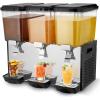 imageVEVOR Commercial Beverage Dispenser 3 Tanks 18 L  19 QT Per Tank Juice Dispenser 512W Stainless Steel Ice Tea Drink Machine with 45F54F Cooling Temperature for Cold Drink Restaurant Bar Party18L3