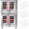 imageVEVOR Commercial Convection Oven 47L43Qt HalfSize Conventional Oven Countertop 1600W 4Tier Toaster wFront Glass Door Electric Baking Oven wTrays Wire Racks Clip Gloves 120V22Tier 396L