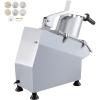 imageVEVOR Commercial Food Processor 2 Feeding Holes 550W Electric Vegetable Slicer 1600 RPM Stainless Steel Vegetable Processor Detachable 6blades 3mm4mm7mm Shred 2mm4mm SliceFood Processor