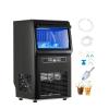 imageVEVOR Commercial Ice Maker 80lb24h Ice Maker Capacity 12lbs 36 Ice Cubes in 15min LED Digital Display Freestanding SelfCleaning for Bar Office Restaurant