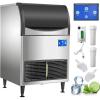 imageVEVOR Commercial Ice Maker Machine WiFi Control 300LBS24H 121LBS Large Storage Ice Machine with Upgraded LCD Panel SECOP Compressor AirCooled Include 2 Water Filters Water Drain Pump 2 Scoops300LBS