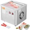 imageVEVOR Commercial Ice Roll MakerStirFried Yogurt Cream Machine 220W Ice Cream Roll Machine with 94quot x 11quot Square Pan Button Defrost Method with Food Shovels Perfect for BarsCafes Dessert Shops220W 11 x 95