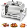 imageVEVOR Commercial Meat Tumbler Marinator 40L Vacuum Tumbler Marinating Machine with Bidirectional Rotation and 3Speed Stainless Steel Vacuum Curing Machine for Chicken Pork Fish Steak HouseSilver