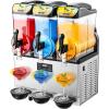 imageVEVOR Commercial Slushy Machine 15Lx2 Double Tank Margarita Machine 120 Cups Stainless Steel Margarita Smoothie Frozen Drink Machine Slushie Machine for Party Restaurants Cafe Bars15Lx3