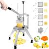 imageVEVOR Commercial Vegetable Chopper w 4 Replacement Blades Stainless Steel French Fry Cutter Potato Dicer ampamp Fruit Slicer for Restaurants ampamp Home KitchenChopper 4 Blades