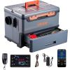 imageVEVOR Diesel Heater 8KW DC 12V24V All in One Portable Diesel Air Heater with Bluetooth APP Control Remote Control and LCD Screen 19 Gal Fuel Tank for Trucks Vans RVs Campers and GaragesGray