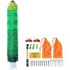 imageVEVOR Electric Fence Netting 42quotH x 164L PE Net Fencing with Posts and DoubleSpiked Stakes Utility Portable Mesh for Goats Sheep Lambs Deer Hogs Dogs for Farms Backyards and Ranches42H x 164L