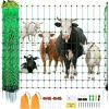 imageVEVOR Electric Fence Netting 42quotH x 164L PE Net Fencing with Posts and DoubleSpiked Stakes Utility Portable Mesh for Goats Sheep Lambs Deer Hogs Dogs for Farms Backyards and Ranches50in x 164ft