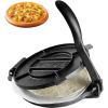 imageVEVOR Electric Tortilla Maker Automatic Corn Tortilla Making Machine with NonStick Coating and Two Molds4 in  6 in Electric Chapatti Machine Suitable for Produce Sopes Roti Pita Tortilla Pizza984 inches